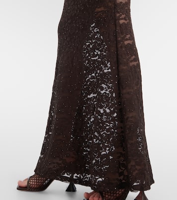 Robe longue Tyler en dentelle à fleurs | Bananhot