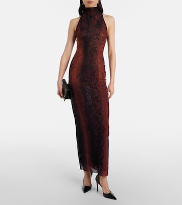 Snake-effect halterneck gown | Jean Paul Gaultier