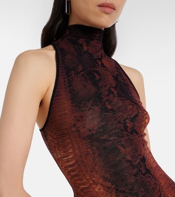 Snake-effect halterneck gown | Jean Paul Gaultier