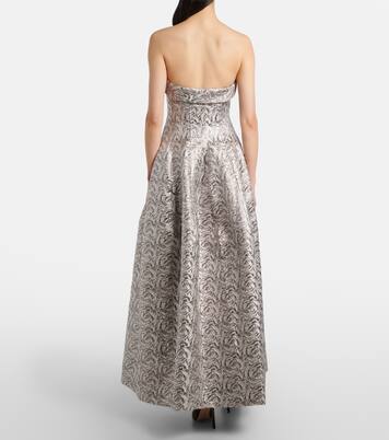 Vestido bustier de fiesta con efecto metálico | Simkhai