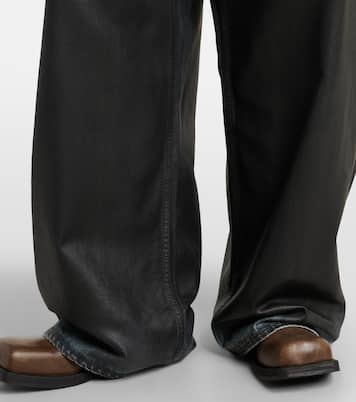 Beschichtete Mid-Rise Wide-Leg Jeans 2023 | Acne Studios