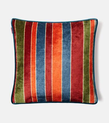 Nimphea floral velvet cushion | Etro