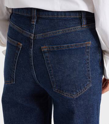 Cropped high-rise wide-leg jeans | Frame