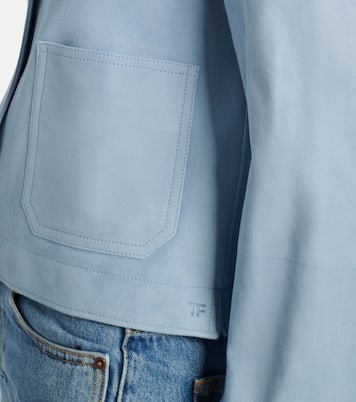 短款绒面革束腰夹克 | Tom Ford