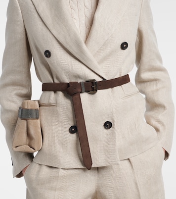 Gürtel Monili aus Veloursleder | Brunello Cucinelli