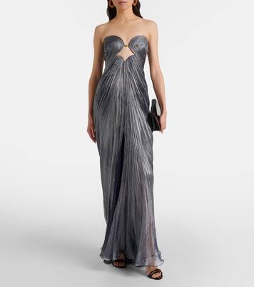 Julieta draped silk gown | Maria Lucia Hohan