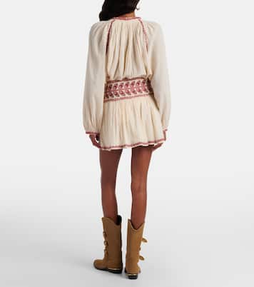 Picadilia embroidered cotton miniskirt | Marant Etoile