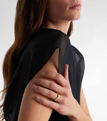 Bamboo Resort 14kt gold (585/1000) ring with diamonds | Stone and Strand