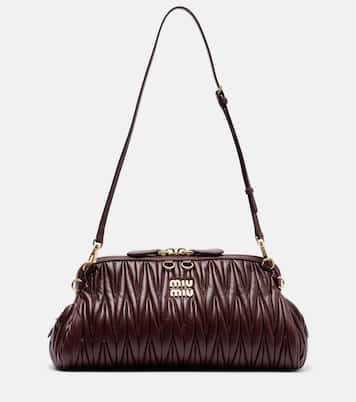 Matelassé leather clutch | Miu Miu