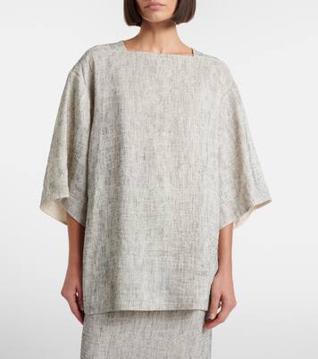 Hamza亚麻与真丝上衣 | The Row