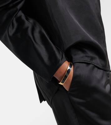 Draped satin blouse | Toteme