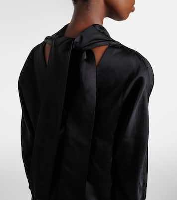 Draped satin blouse | Toteme