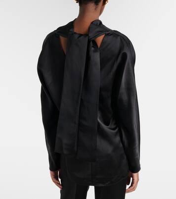 Draped satin blouse | Toteme