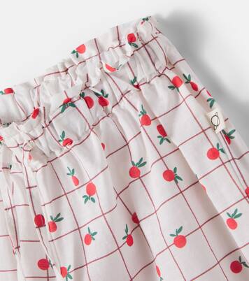 Jane printed ruffled cotton pants | Cozmo