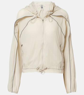 Gathered hooded track jacket | Adidas by Stella McCartney