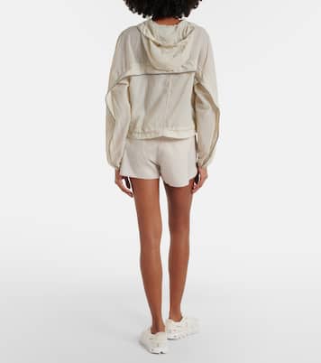 Gathered hooded track jacket | Adidas by Stella McCartney