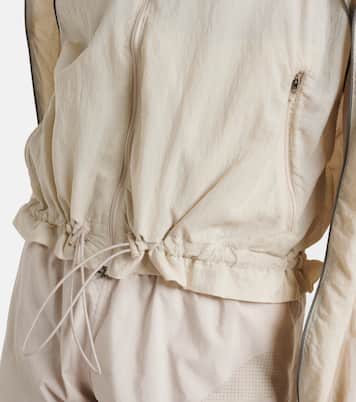 Gathered hooded track jacket | Adidas by Stella McCartney