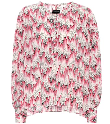 Amba printed silk-blend crêpe blouse | Isabel Marant