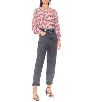 Amba printed silk-blend crêpe blouse | Isabel Marant