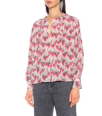 Amba printed silk-blend crêpe blouse | Isabel Marant