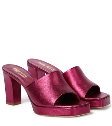 Milena leather platform sandals | Paris Texas