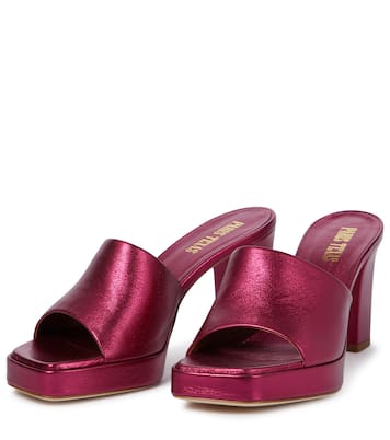Milena leather platform sandals | Paris Texas