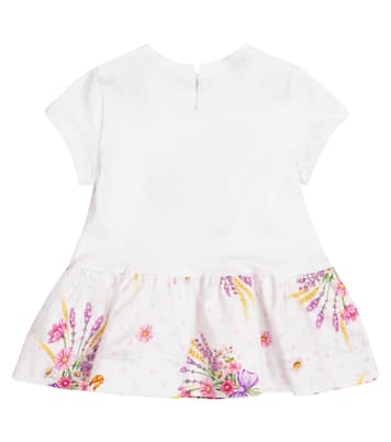 Bebé - vestido de algodón estampado | Monnalisa