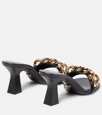 Mules Medusa en cuir à ornements | Versace