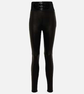 Leggings de piel de tiro alto | Alaïa