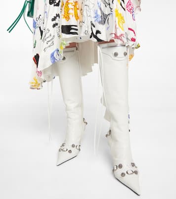 Cagole leather knee-high boots | Balenciaga