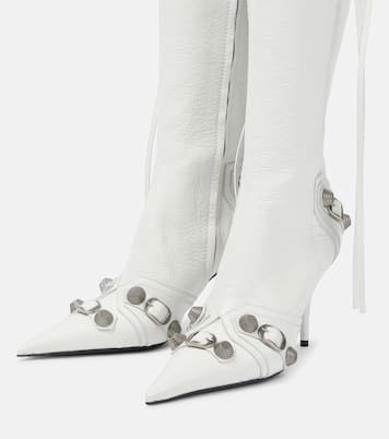 Cagole leather knee-high boots | Balenciaga