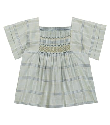 Blouse Pays en lin à carreaux | Bonpoint