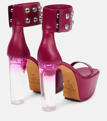 Minimal leather platform sandals | Rick Owens