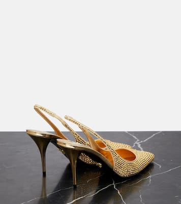 Pumps slingback con cristalli | Prada