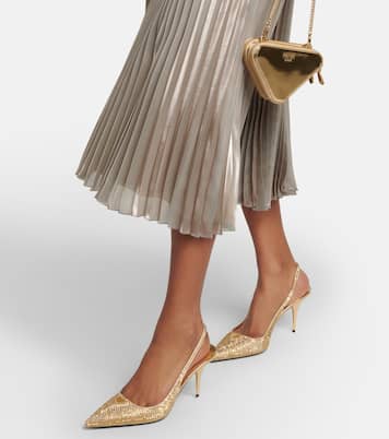 Pumps slingback con cristalli | Prada