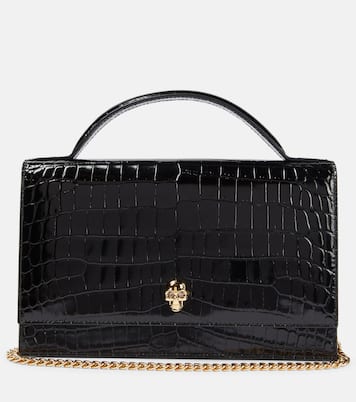 Skull Medium leather shoulder bag | McQueen