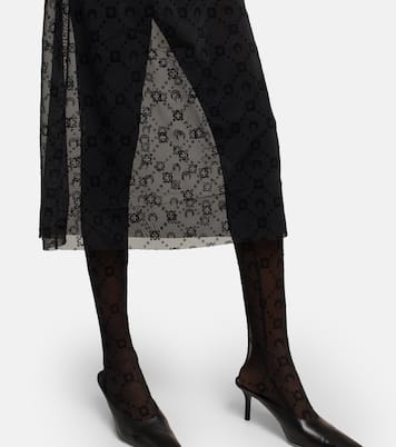 Abito midi Moonogram in mesh | Marine Serre