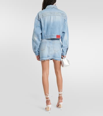 Veste en jean à ornements | Alessandra Rich