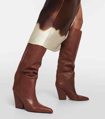 Jane leather knee-high boots | Paris Texas