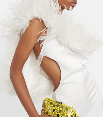 Feather-trimmed gown | The Attico