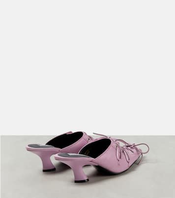 Mules de piel con cordones | Acne Studios