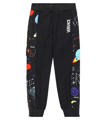 Printed cotton jersey sweatpants | Versace Kids