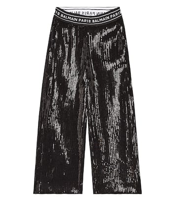 Hose mit Pailletten | Balmain Kids
