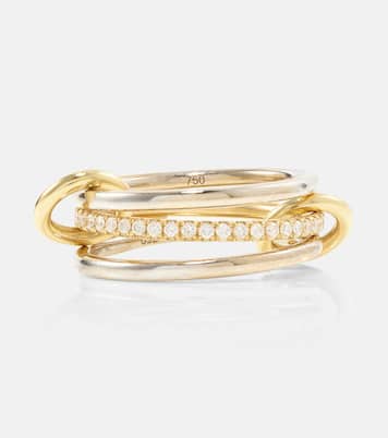 Anello Sonny in oro bianco e giallo 18kt con diamanti | Spinelli Kilcollin