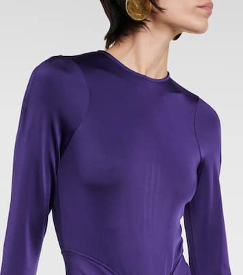 Gathered midi dress | Victoria Beckham