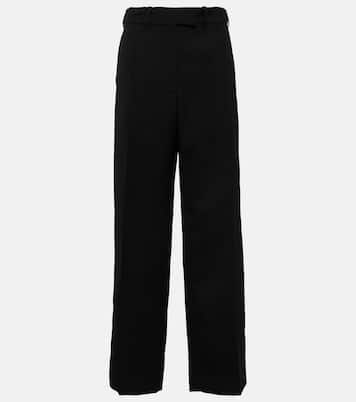 Roan high-rise wool wide-leg pants | The Row