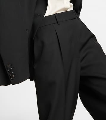 Roan high-rise wool wide-leg pants | The Row