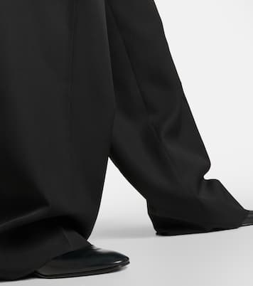 Roan high-rise wool wide-leg pants | The Row