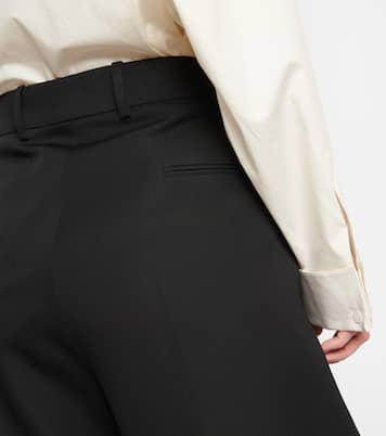 Roan high-rise wool wide-leg pants | The Row
