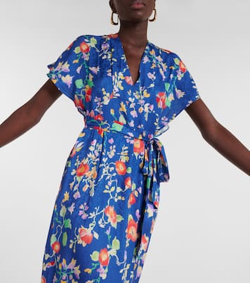 Abito midi Sadie in jacquard di raso | Rixo